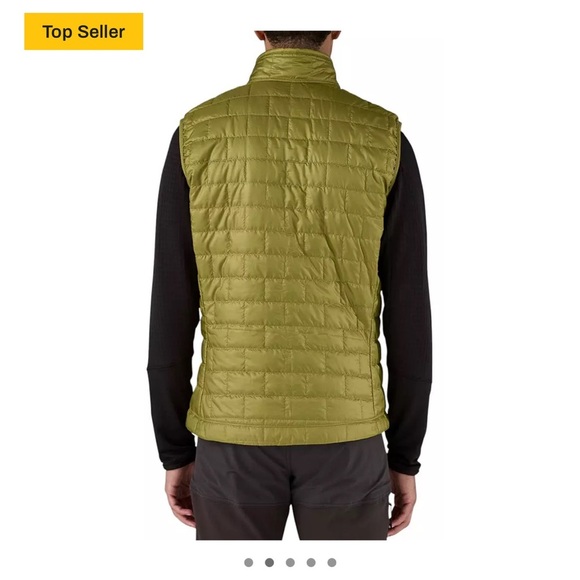 Patagonia Men’s Medium Nano Puff Insulated Vest Graze Green Puffer NWT Puffy - Picture 3 of 10